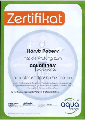 Aqua Fitness Trainer Professional