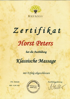 Klassische Massage