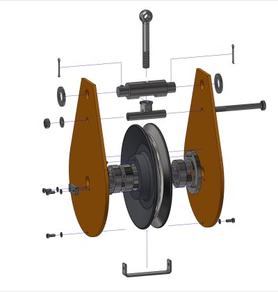 Hakenflasche-Montage