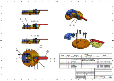 Spannvorrichtung Zusammenstellung