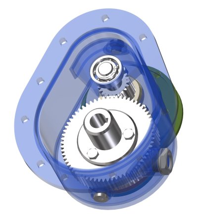 Stirnradflanschgetriebe