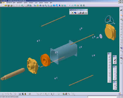 Scene Zylinderbaugruppe